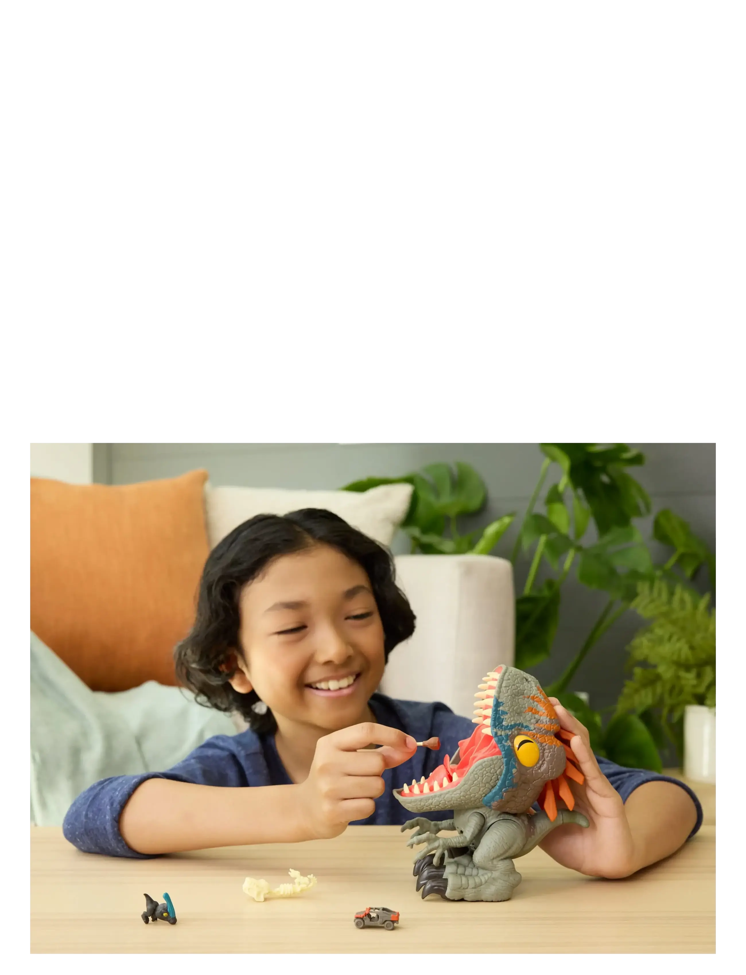 Jurassic world - Jurassic World Fierce Feeder Velociraptor Dinosaur with Swallow and Spit Interactive Feature - multicolor - 0