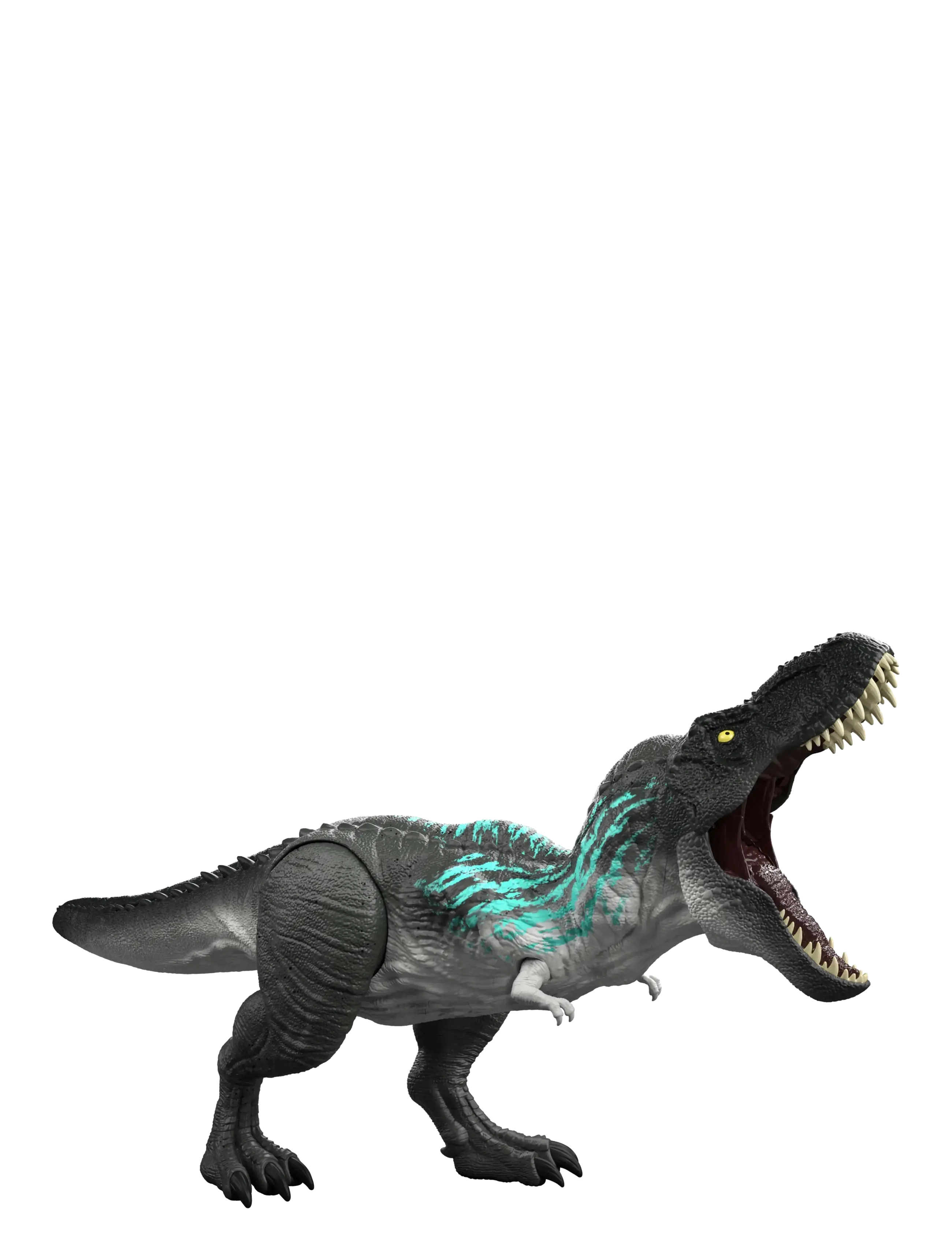 Jurassic world Muscle Madness Tyrannosaurus Rex Action Figure, T-Rex With Grow Feature & Roar, Børn, Interactive Dyr, Grå, Str: ONE SIZE