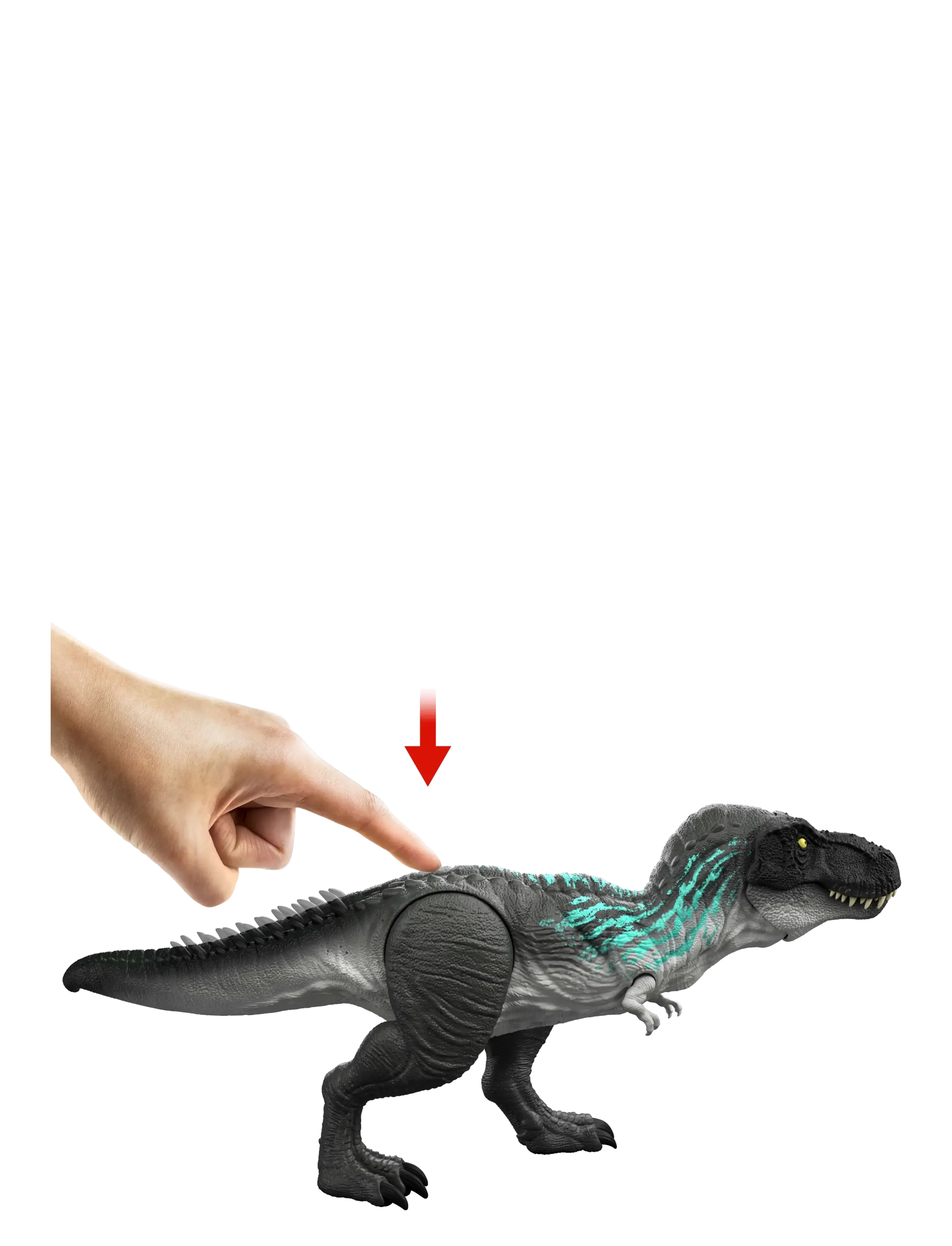 Jurassic world - Jurassic World Muscle Madness Tyrannosaurus Rex Action Figure, T-Rex with Grow Feature & Roar - interaktive tiere - multicolor - 1