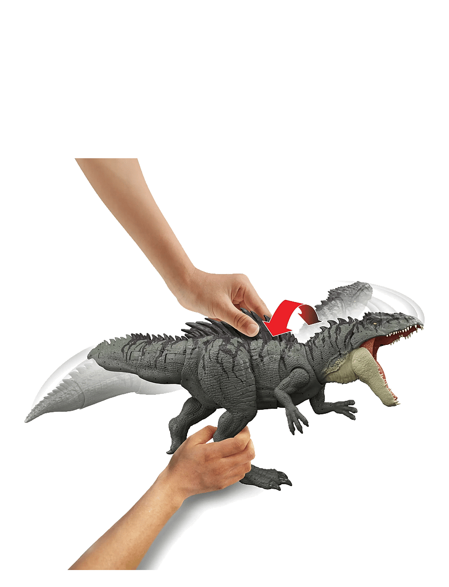 Jurassic world - Jurassic World Colossal Chomp Giganotosaurus Figure with Big Bite, Multi Direction Attack - interaktive tiere - multicolor - 0