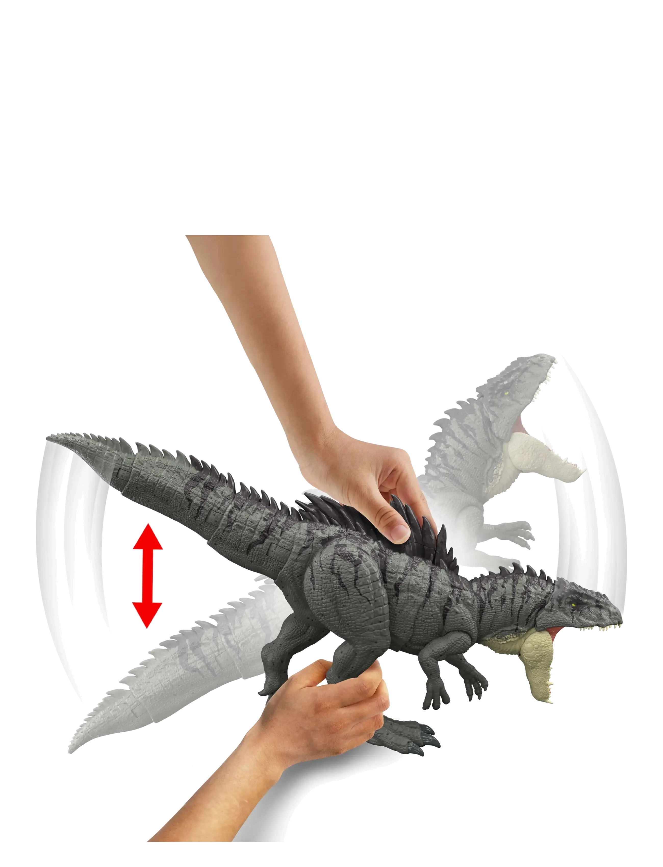Jurassic world - Jurassic World Colossal Chomp Giganotosaurus Figure with Big Bite, Multi Direction Attack - interaktive tiere - multicolor - 4