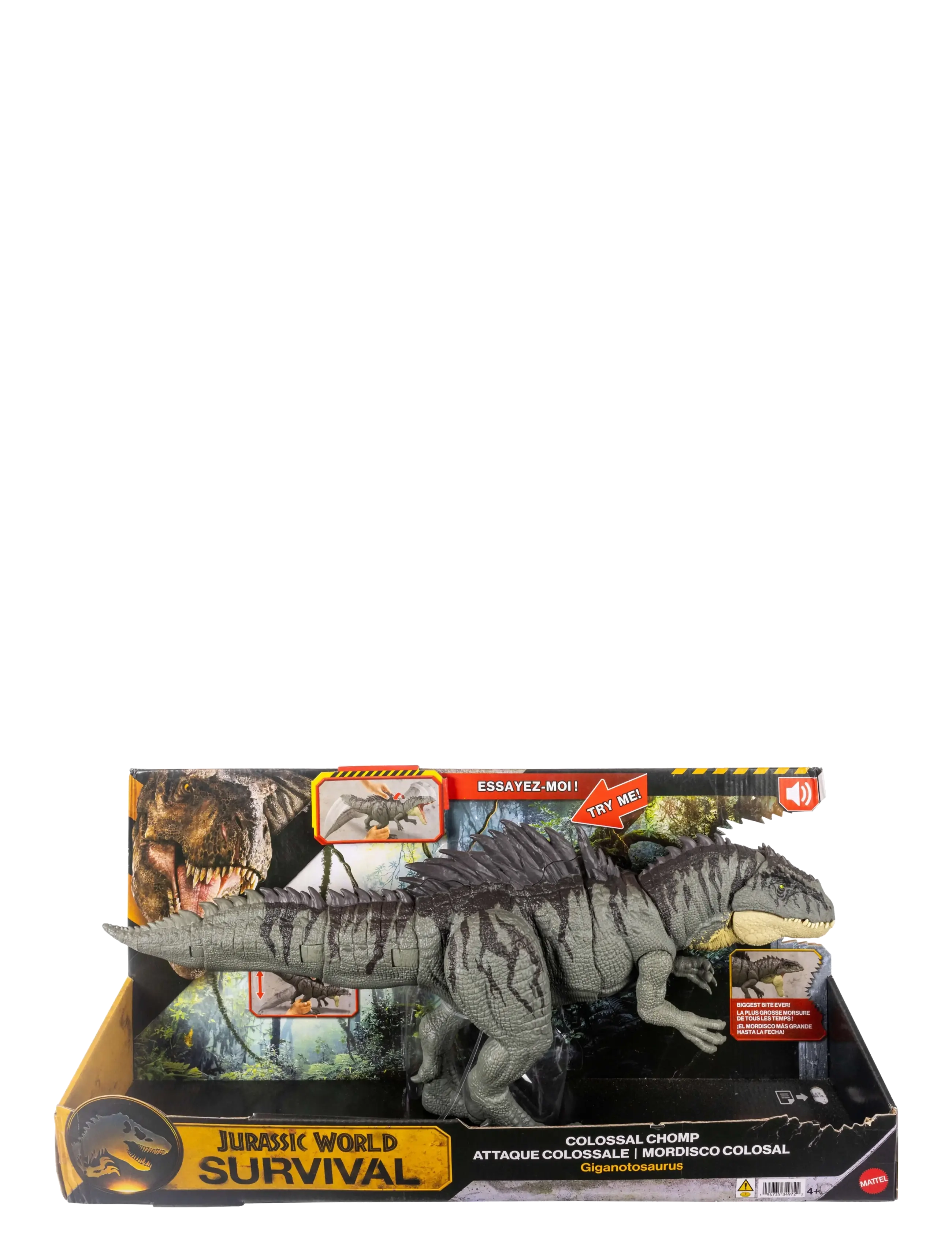 Jurassic world - Jurassic World Colossal Chomp Giganotosaurus Figure with Big Bite, Multi Direction Attack - interaktive tiere - multicolor - 3