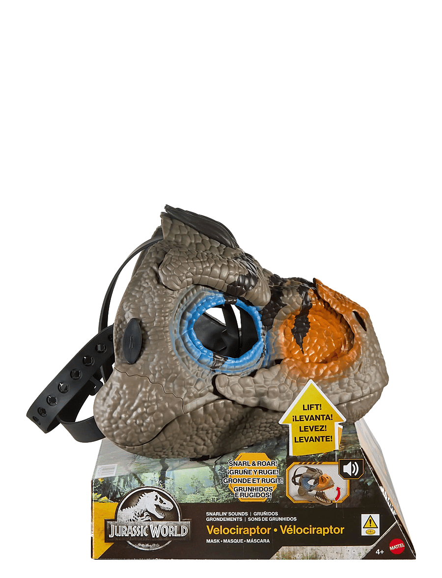 Jurassic world - Jurassic World Snarlin Sounds Velociraptor Mask with Roar & Growl Sounds, Dinosaur Head - kostüm-zubehör - multicolor - 1
