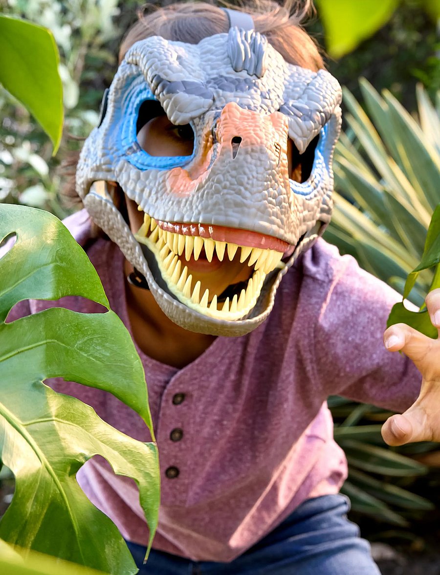 Jurassic world - Jurassic World Snarlin Sounds Velociraptor Mask with Roar & Growl Sounds, Dinosaur Head - kostüm-zubehör - multicolor - 3