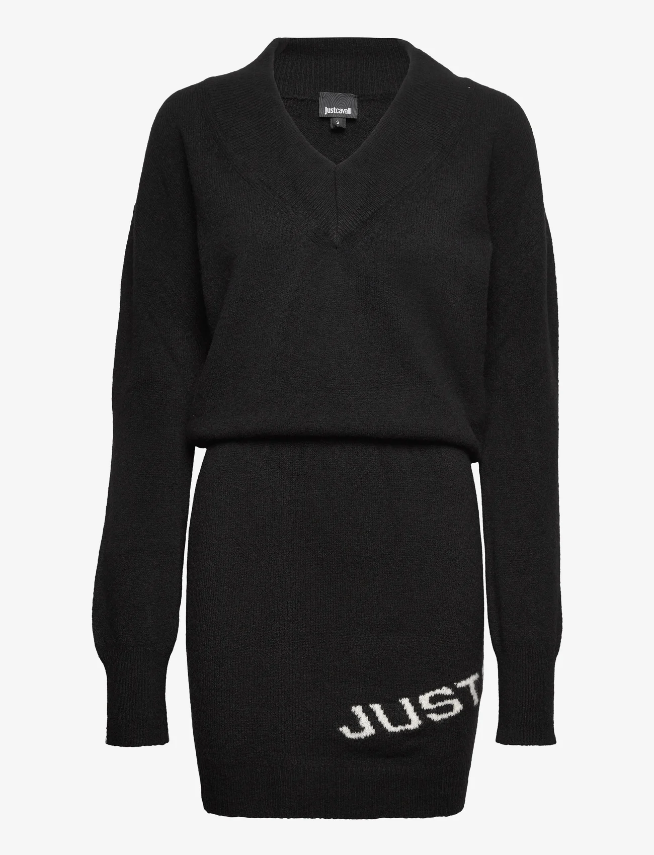 Just Cavalli - DRESS - knitted dresses - black jacquard - 0