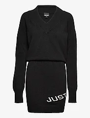 Just Cavalli - DRESS - megztos suknelės - black jacquard - 0