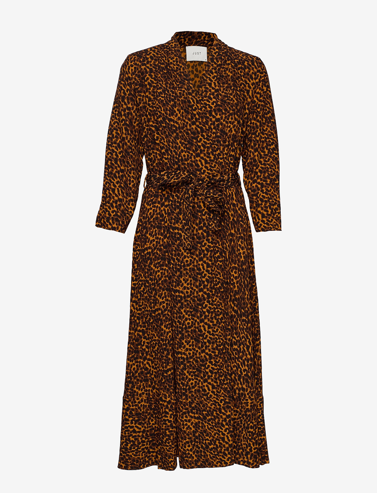 Just Female - Coca wrap dress - brown animal - 0