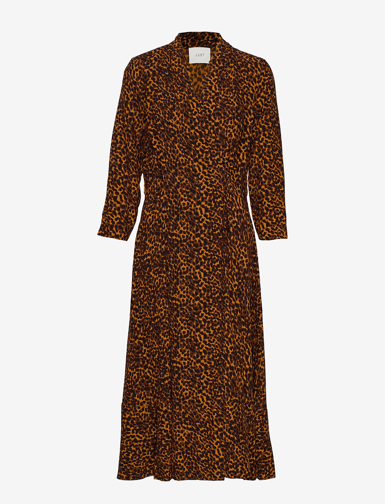 Just Female - Coca wrap dress - brown animal - 2