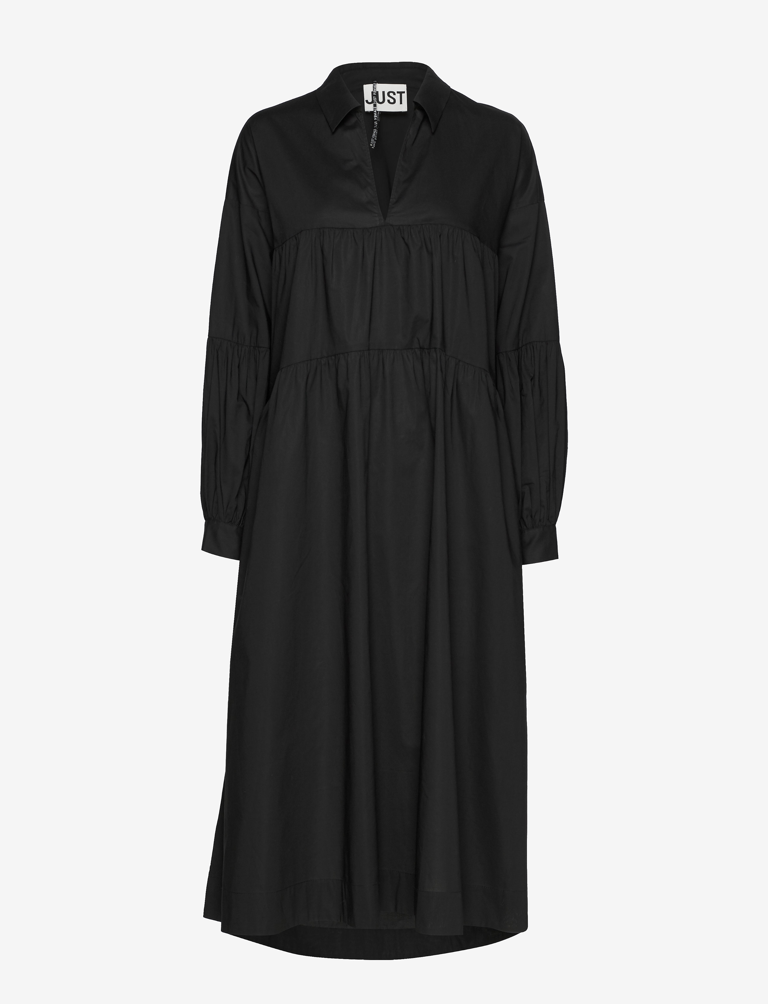 JUST Damen Mandy Maxi Kleid Schwarz - XS - Damen