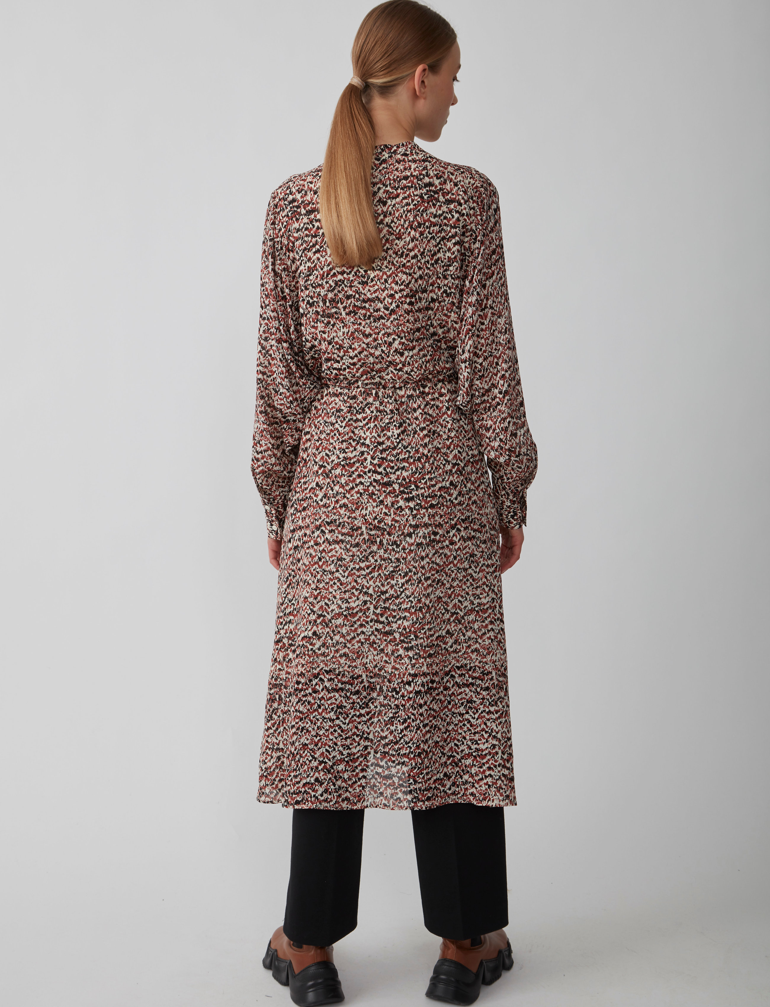 Just Female - Virginia dress - midikleider - sketchy ikat aop - 3