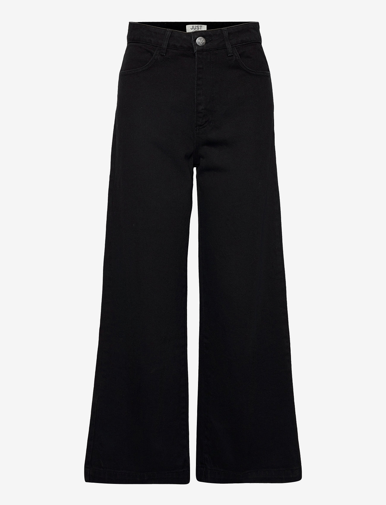 Just Female - Calm black jeans - hosen mit weitem bein - black - 0