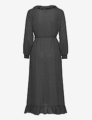 Just Female - Niro maxi wrap dress - wrap dresses - black mini dot - 1