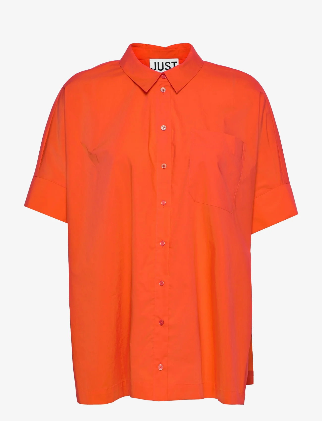 Just Female - Noria shirt - kortärmade skjortor - cherry tomato - 0