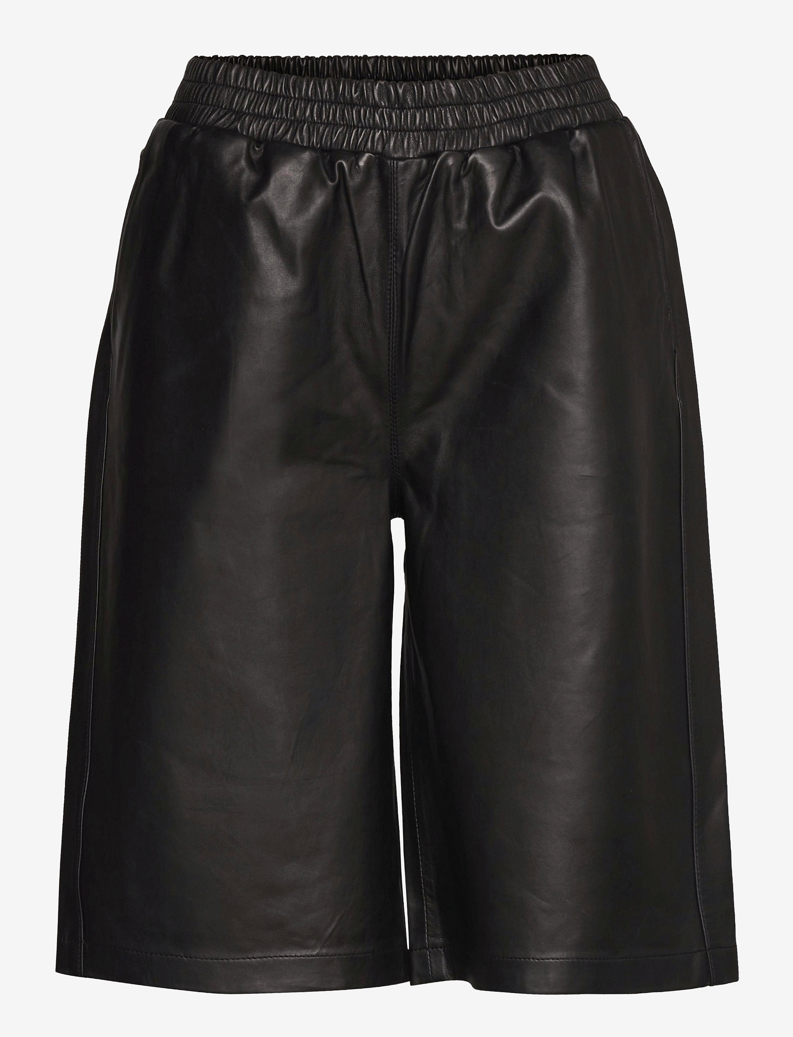 Just Female - Paso leather bermuda - black - 1