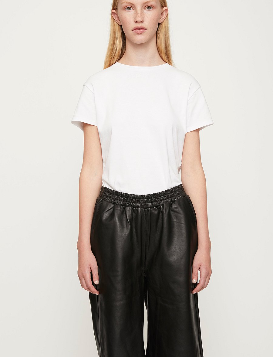 Just Female - Paso leather bermuda - black - 0