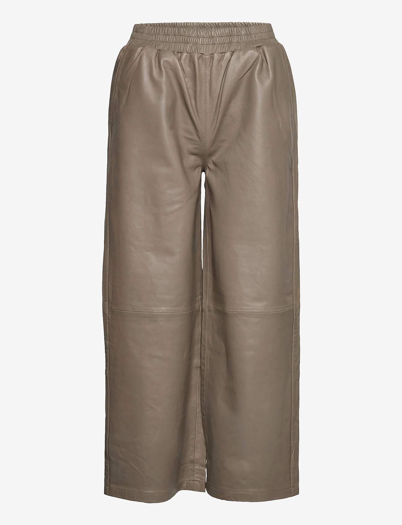 Just Female - Roy leather trousers - grey - 0