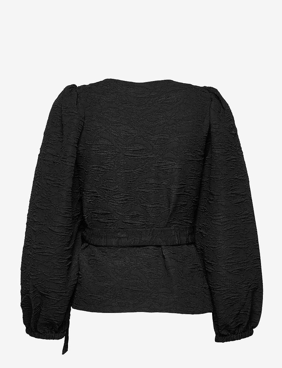 Just Female - Toda wrap blouse - black - 2