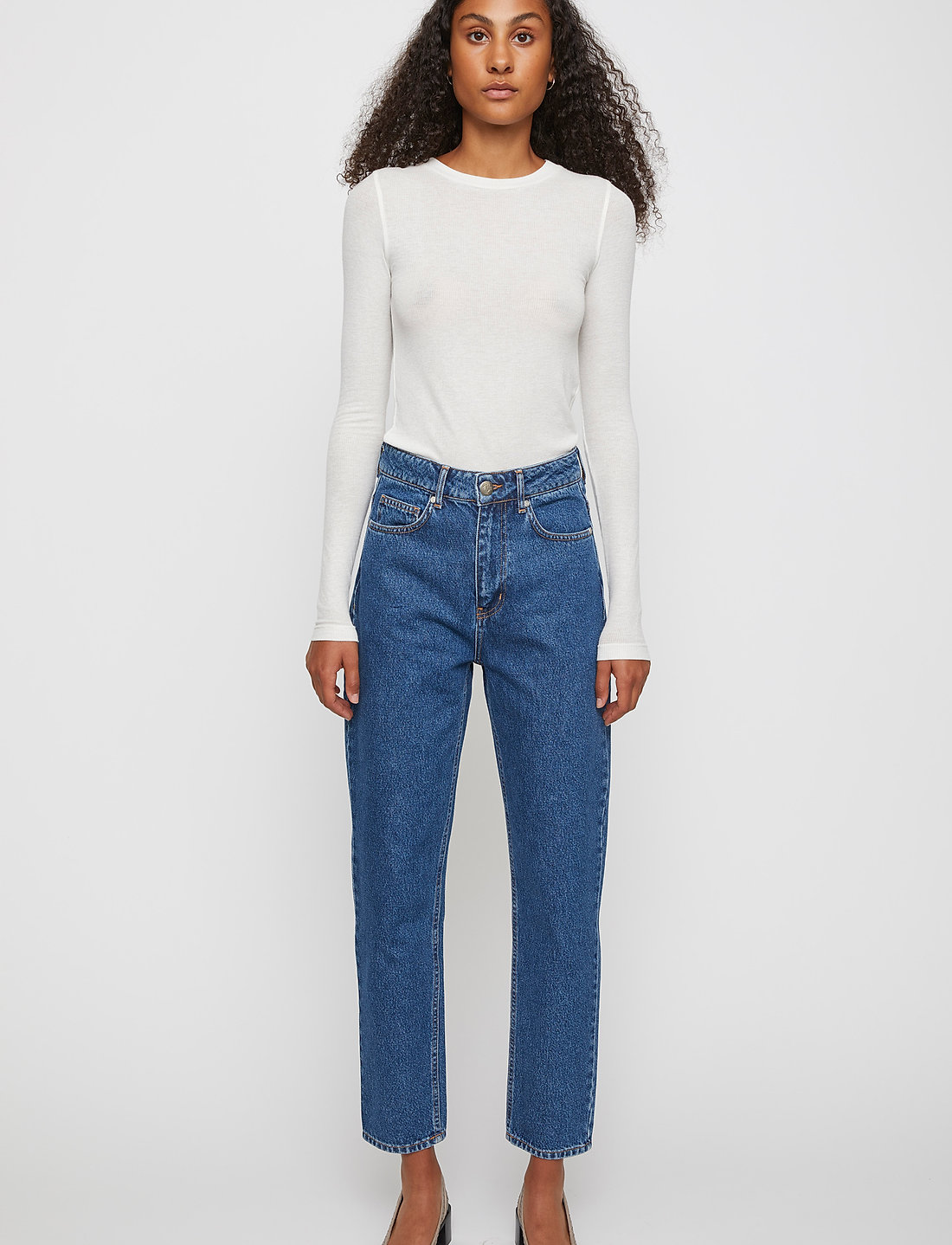 Female in jeans deals