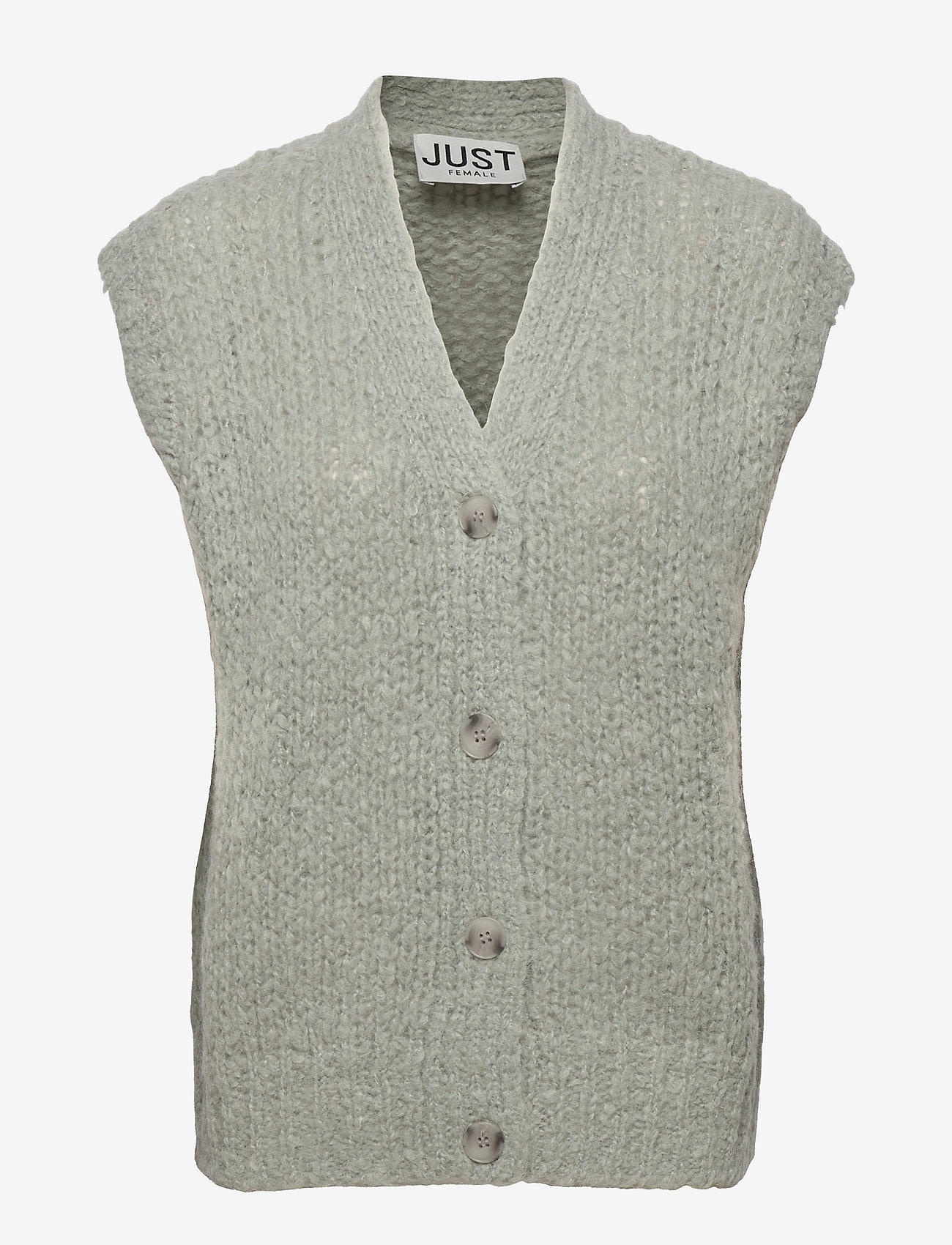 Just Female - Erida knit vest - adītas vestes - pale aqua - 0