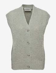 Just Female - Erida knit vest - strikkevester - pale aqua - 0