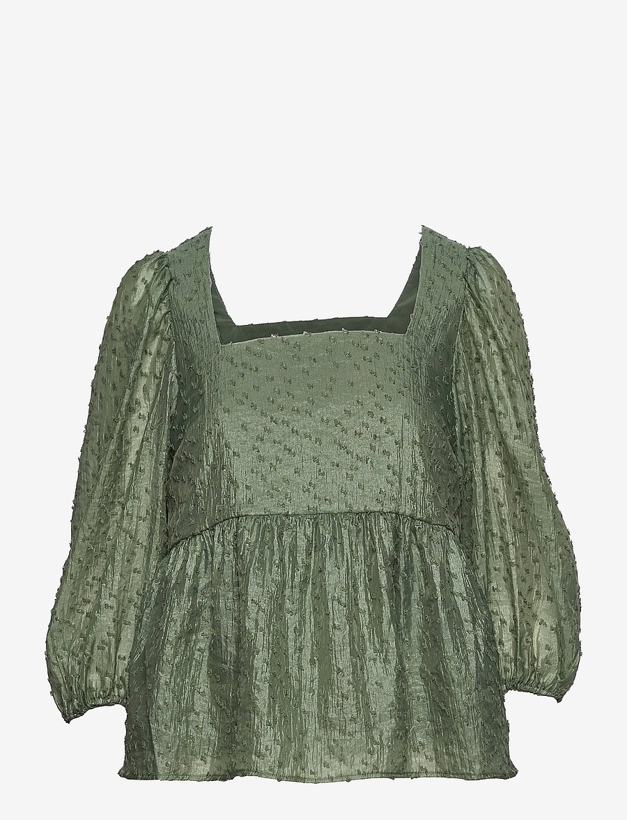 Just Female - Lara blouse - langärmelige blusen - sea spray - 1