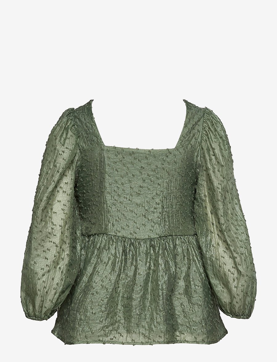 Just Female - Lara blouse - langärmelige blusen - sea spray - 2