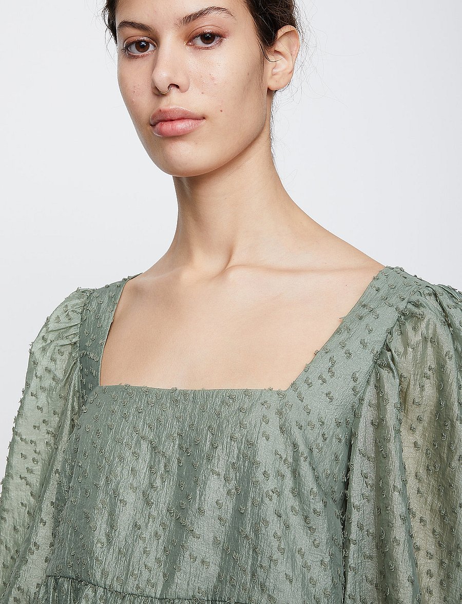 Just Female - Lara blouse - langärmelige blusen - sea spray - 3
