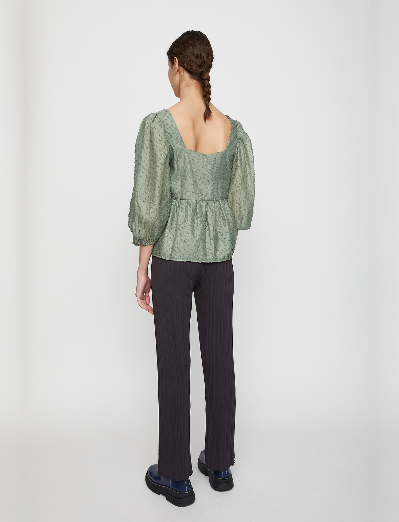 Just Female - Lara blouse - langærmede bluser - sea spray - 4