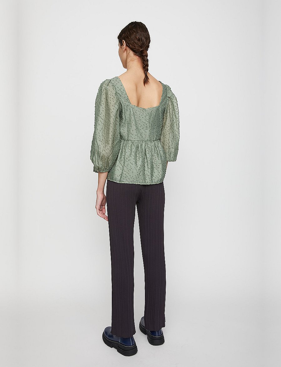 Just Female - Lara blouse - langärmelige blusen - sea spray - 4