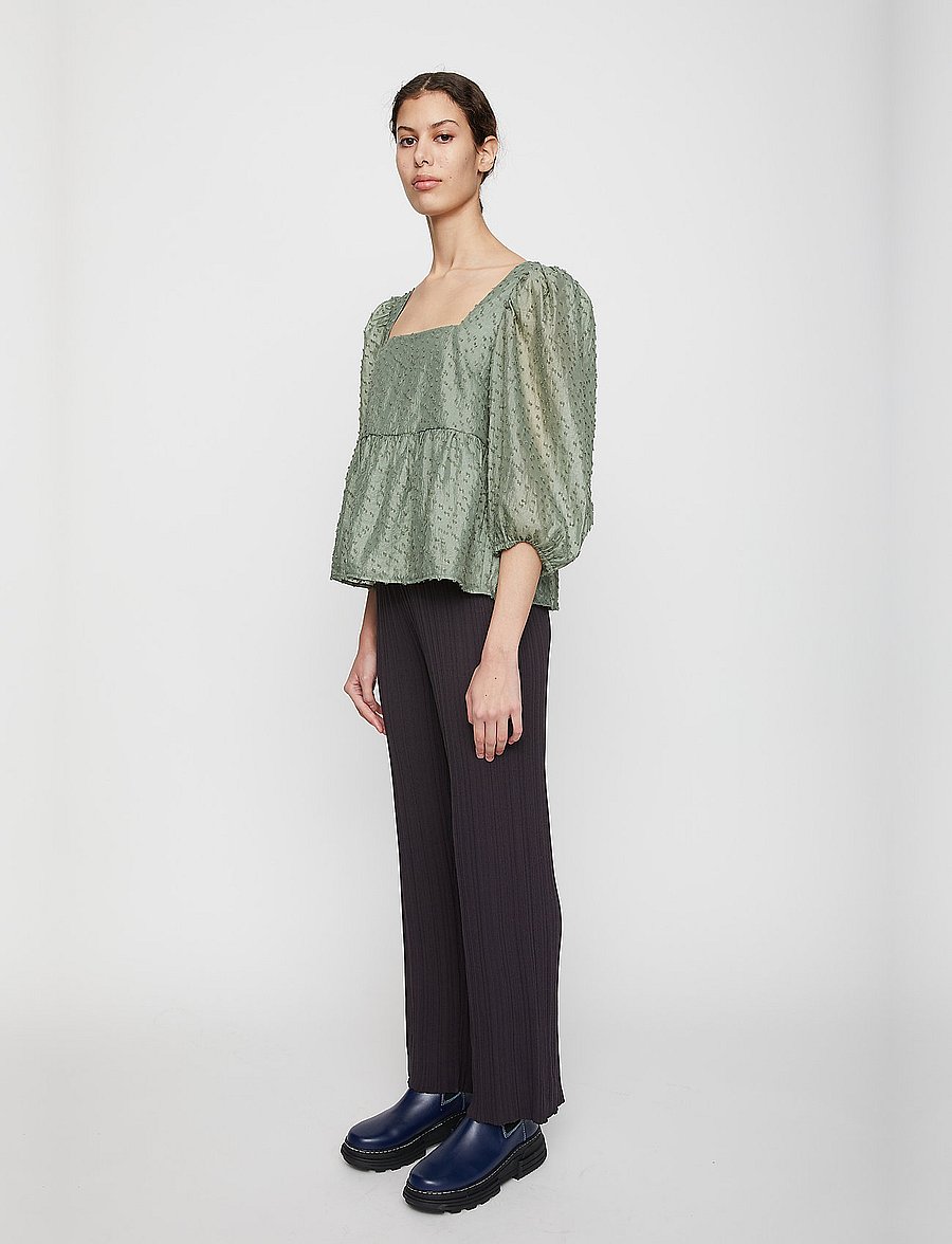 Just Female - Lara blouse - langärmelige blusen - sea spray - 5