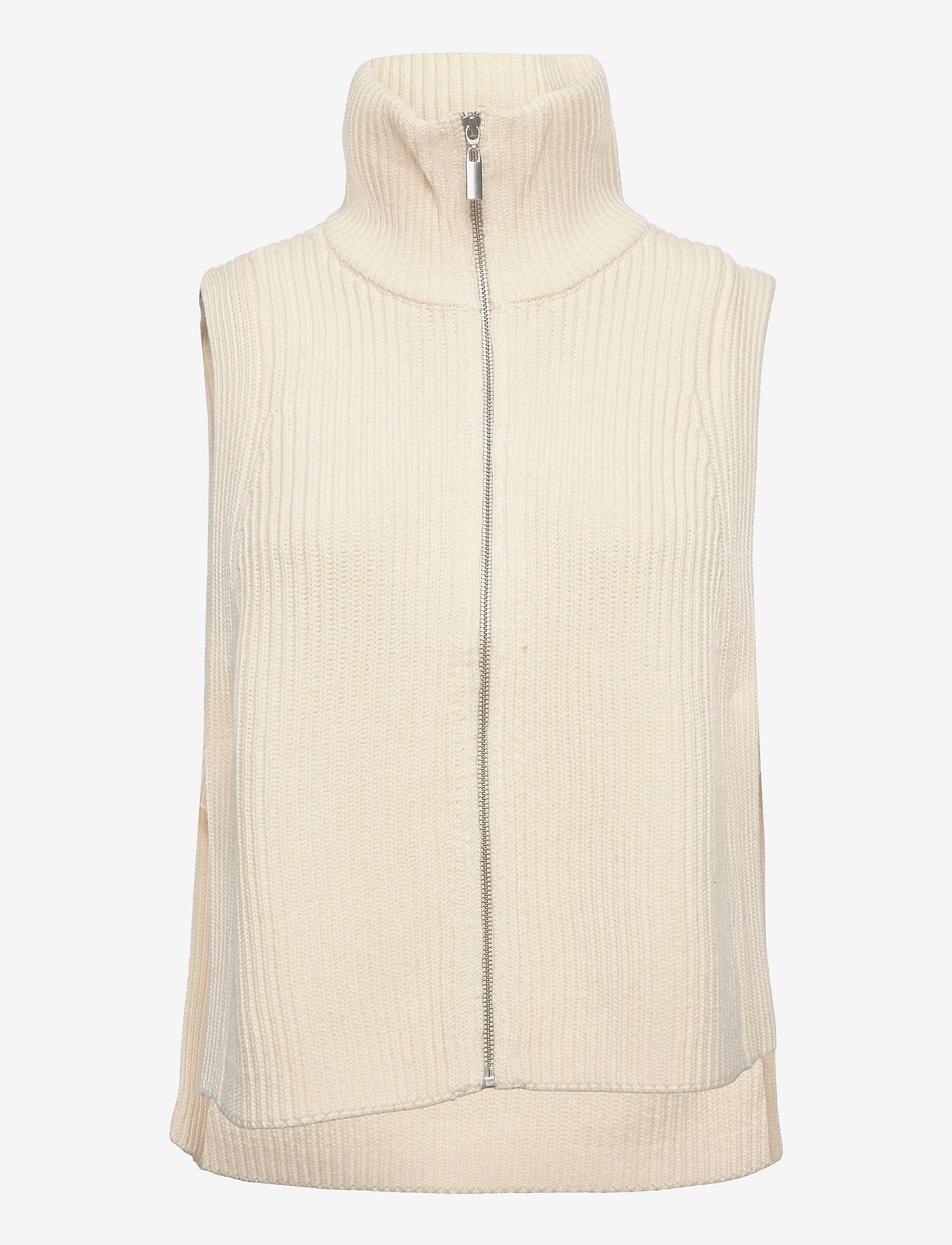 Just Female - Gorm zip vest - strikveste - off white - 0