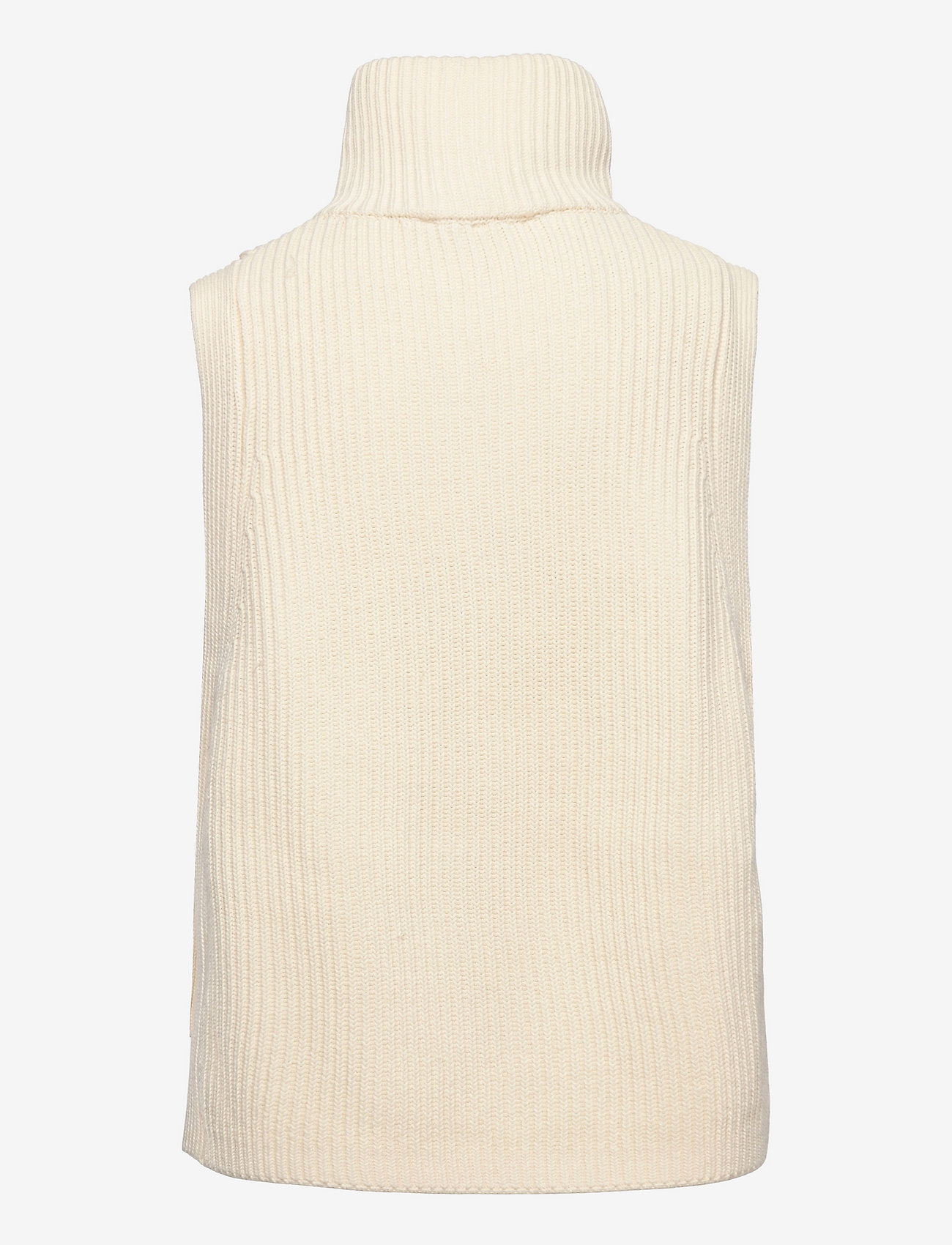Just Female - Gorm zip vest - stickade västar - off white - 1