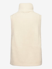 Just Female - Gorm zip vest - strikkevester - off white - 1