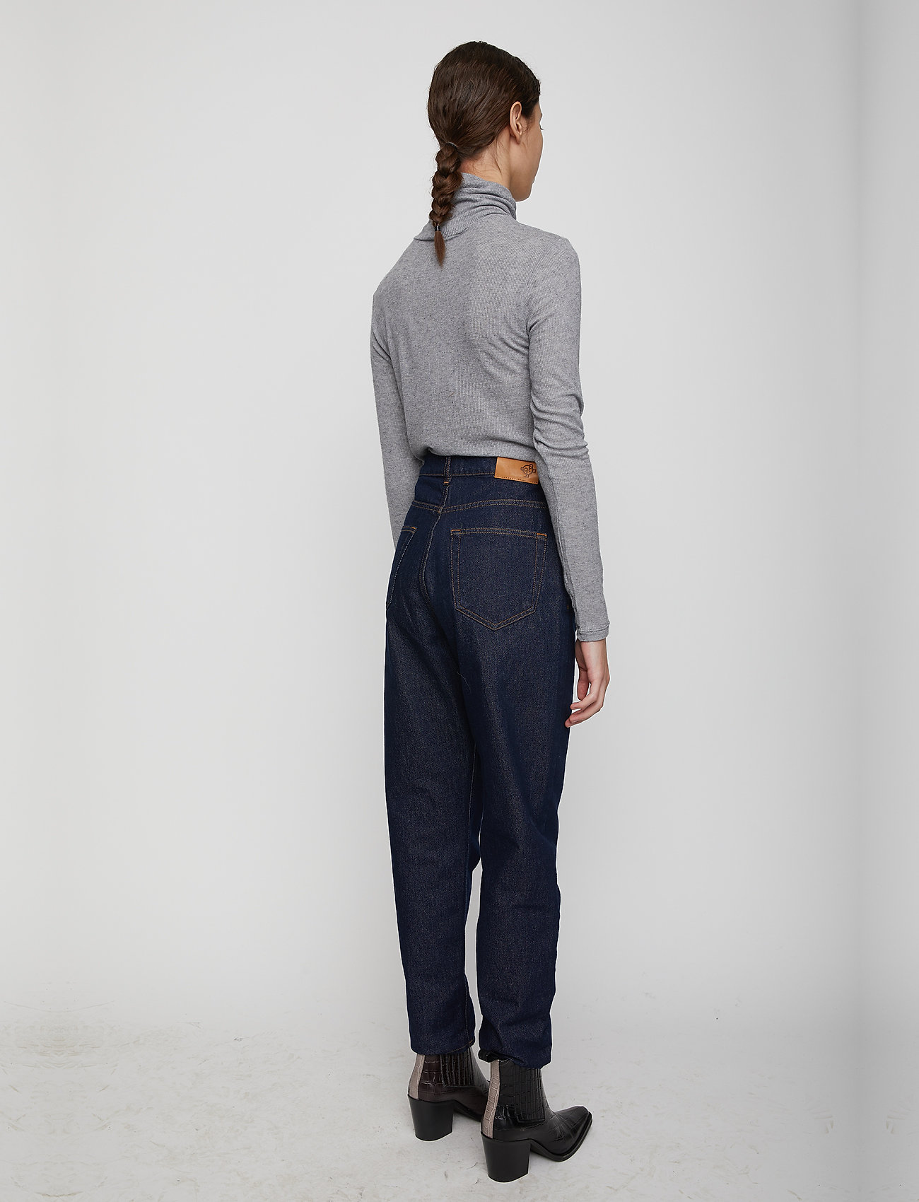 Just Female - Millie ls rollneck melange - grey melange - 4