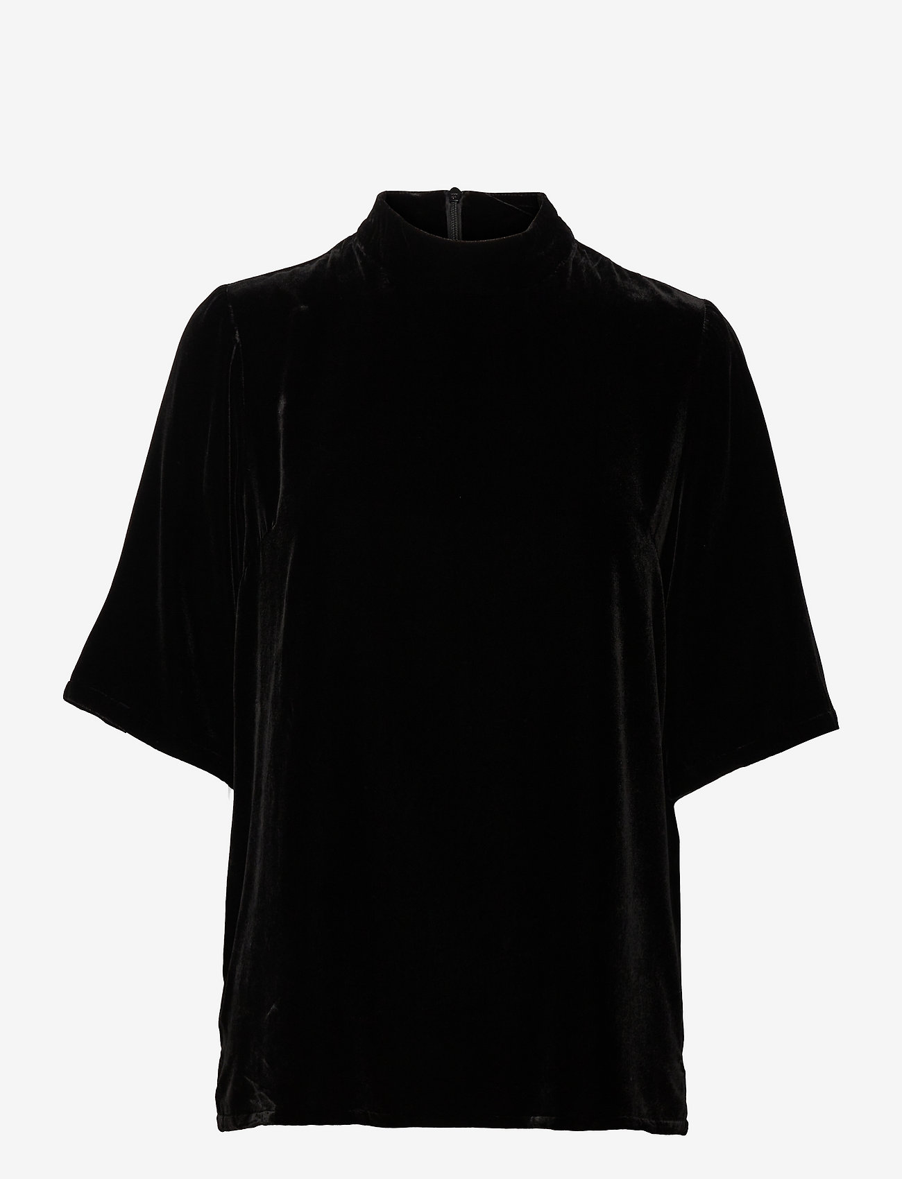 Just Female - Even velvet blouse - black - 0