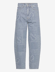 Just Female - Bold jeans 0110 - suorat farkut - light blue scarf - 0