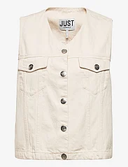 Just Female - Bright vest 0111 - denimveste - off white - 0
