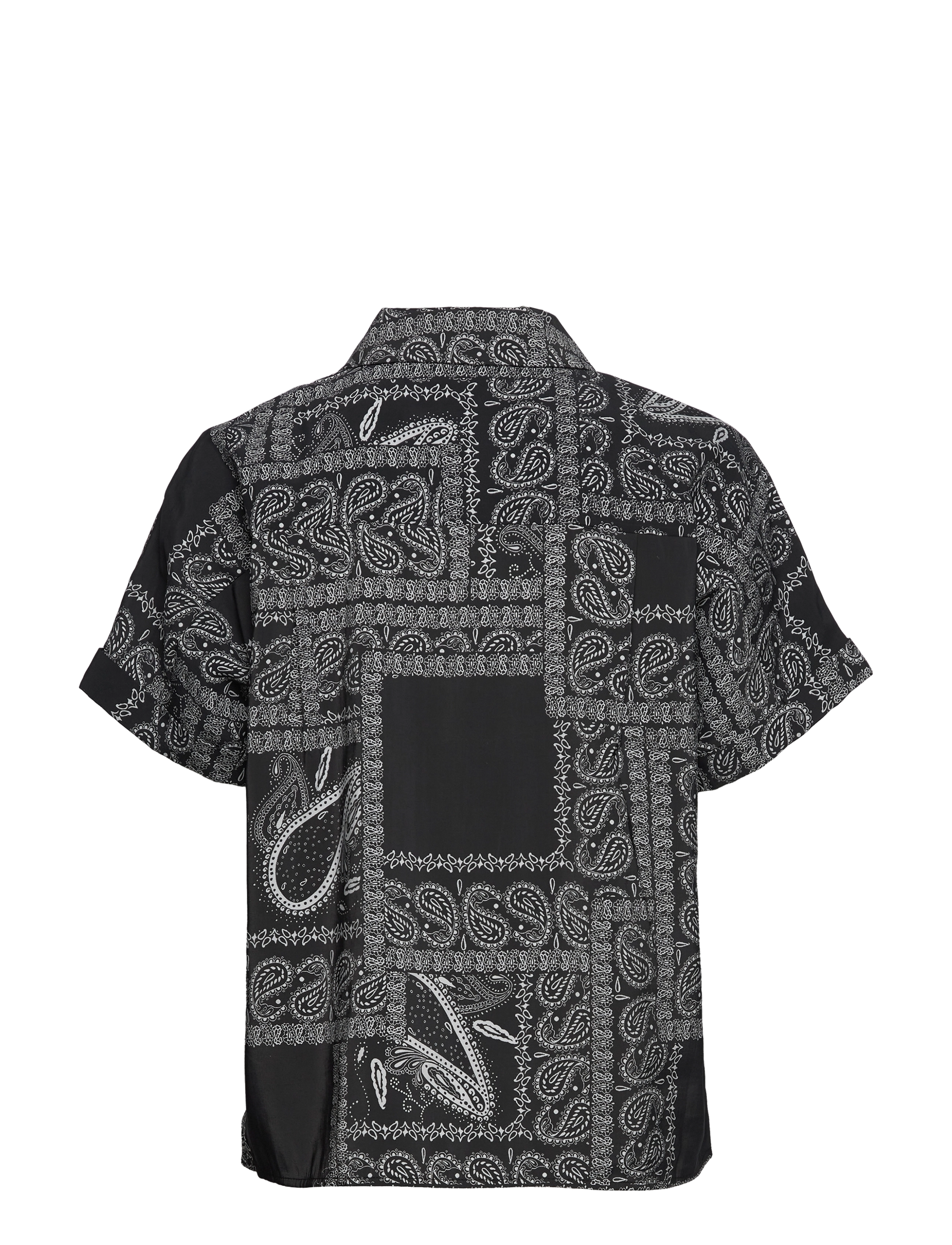 Just Female - Maid shirt - kortærmede skjorter - paisley art black - 1