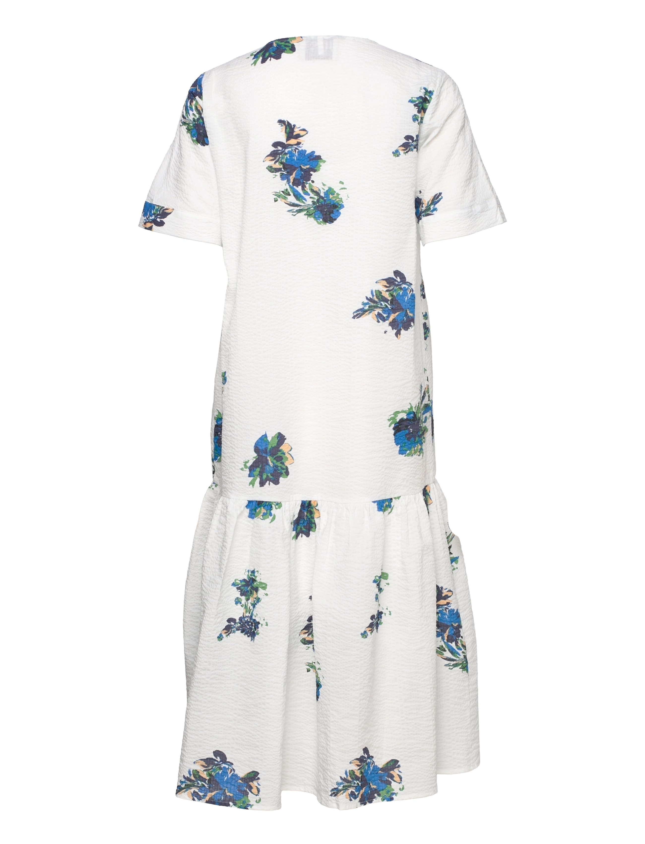 Just Female - Mandy placket dress - paint art white - 3