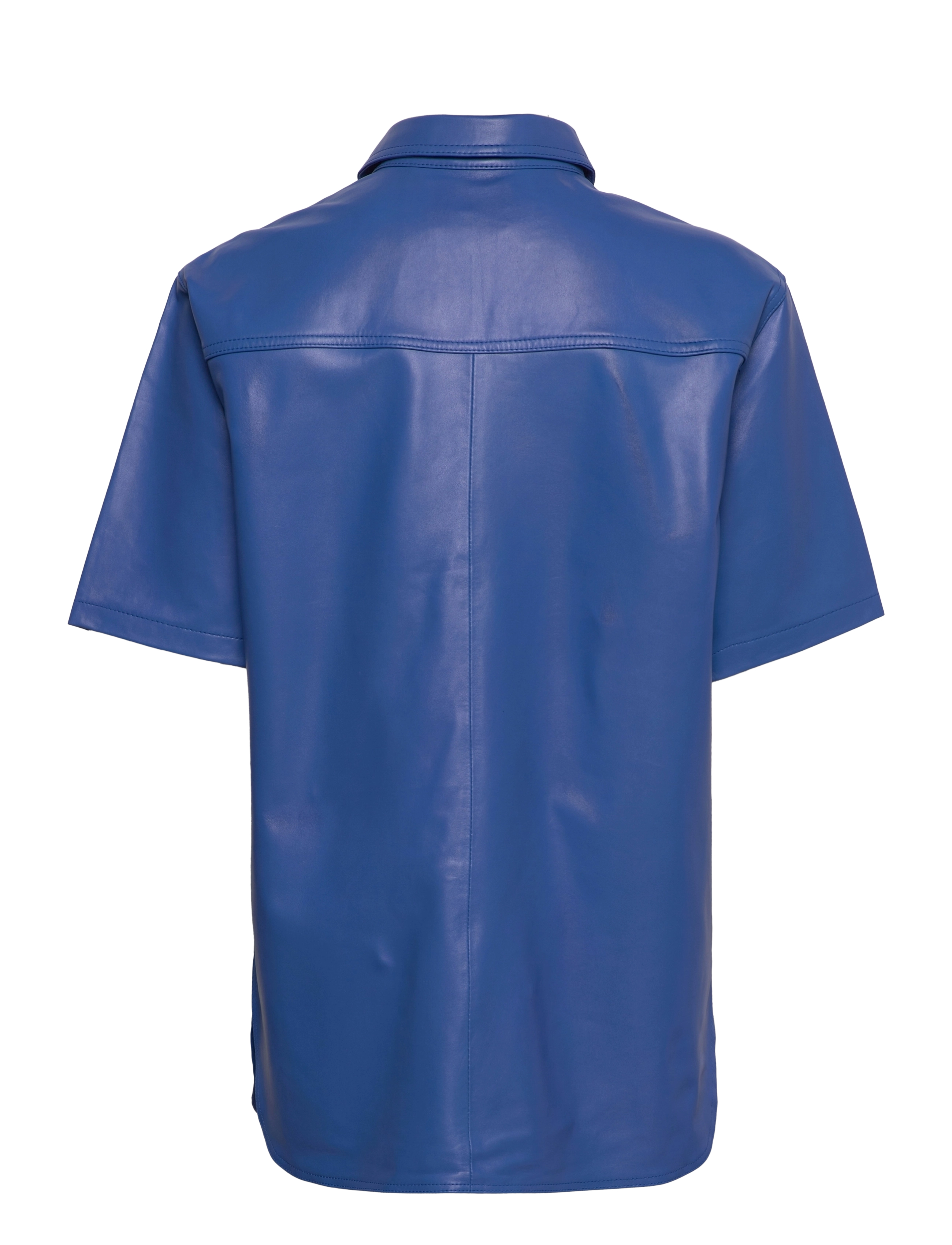 Just Female - Keen leather shirt - olympian blue - 1
