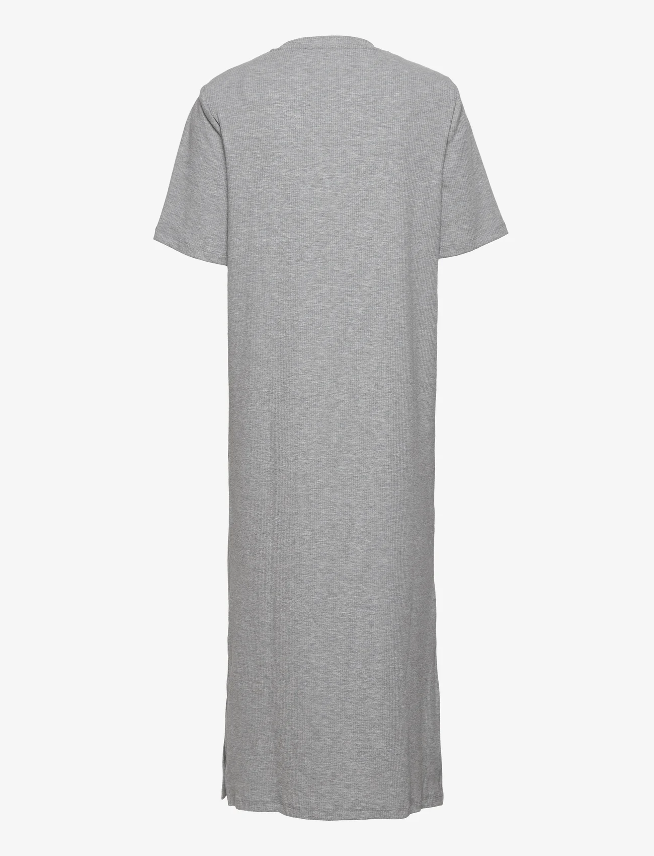Just Female - Noble midi dress mel - t-shirt dresses - grey melange - 1