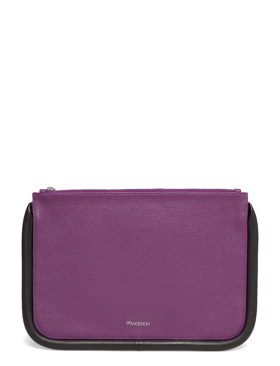 JW Anderson - Large Bumper Leather Pouch - besondere anlässe - purple - 0