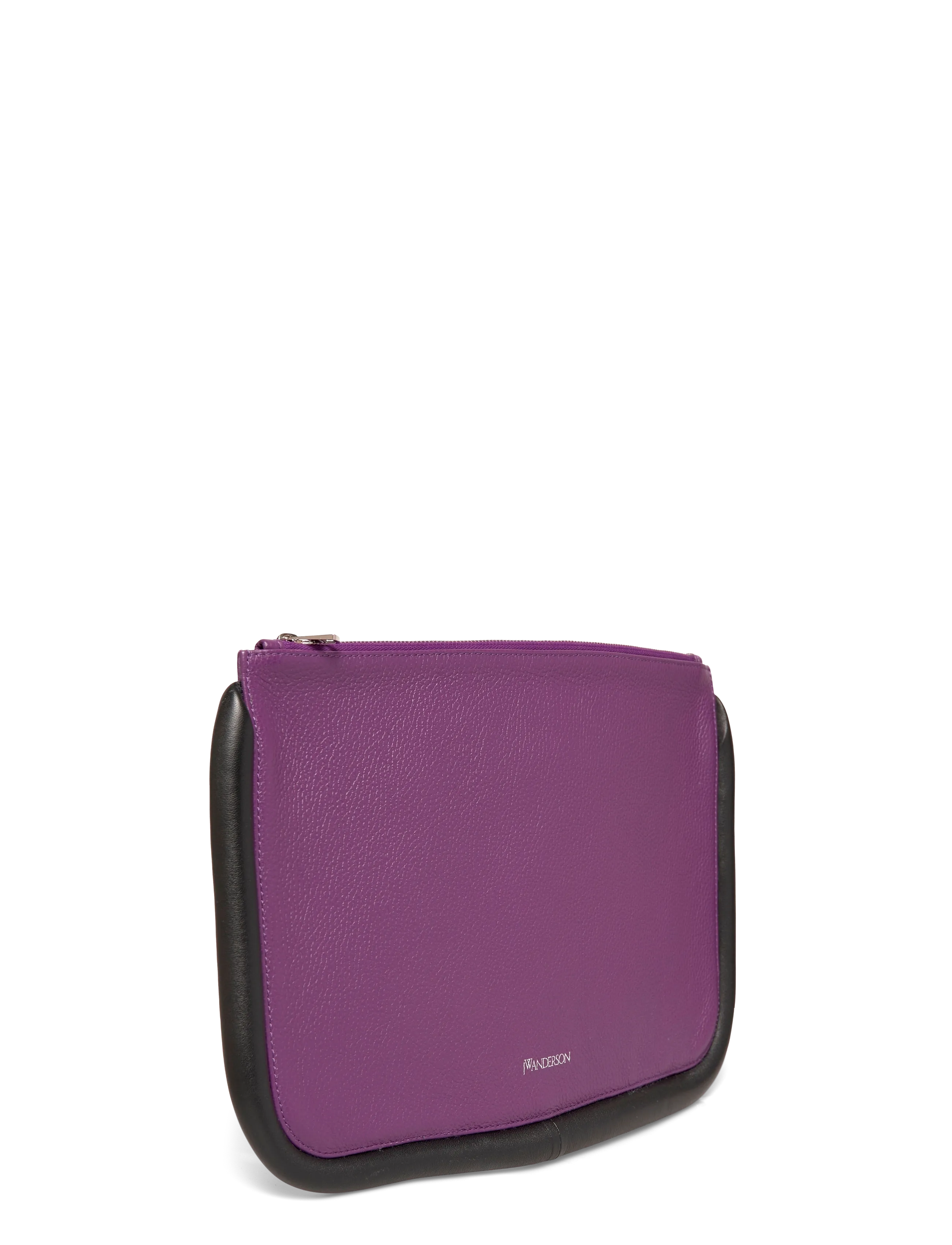 JW Anderson - Large Bumper Leather Pouch - teatrikotid - purple - 2