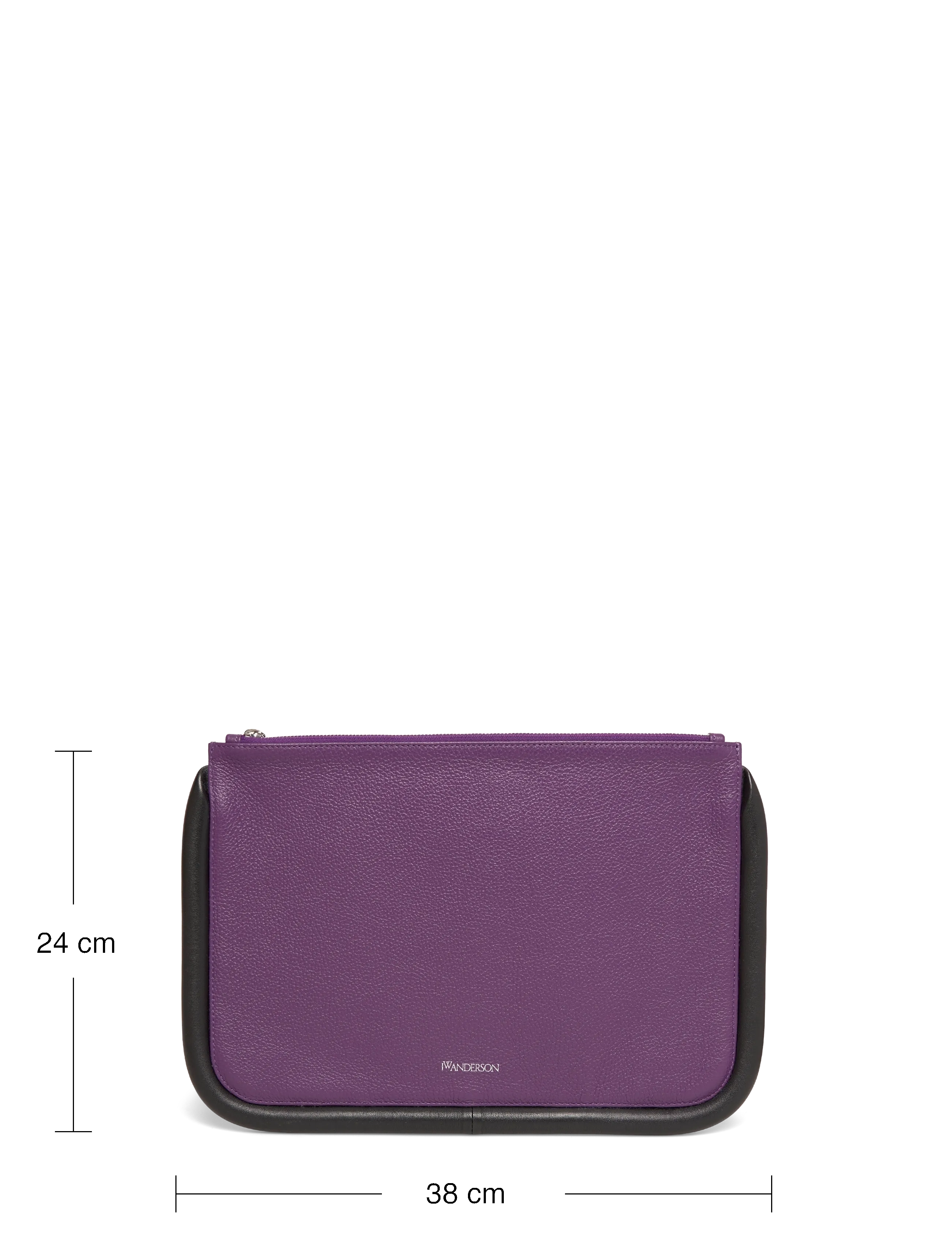 JW Anderson - Large Bumper Leather Pouch - teatrikotid - purple - 3