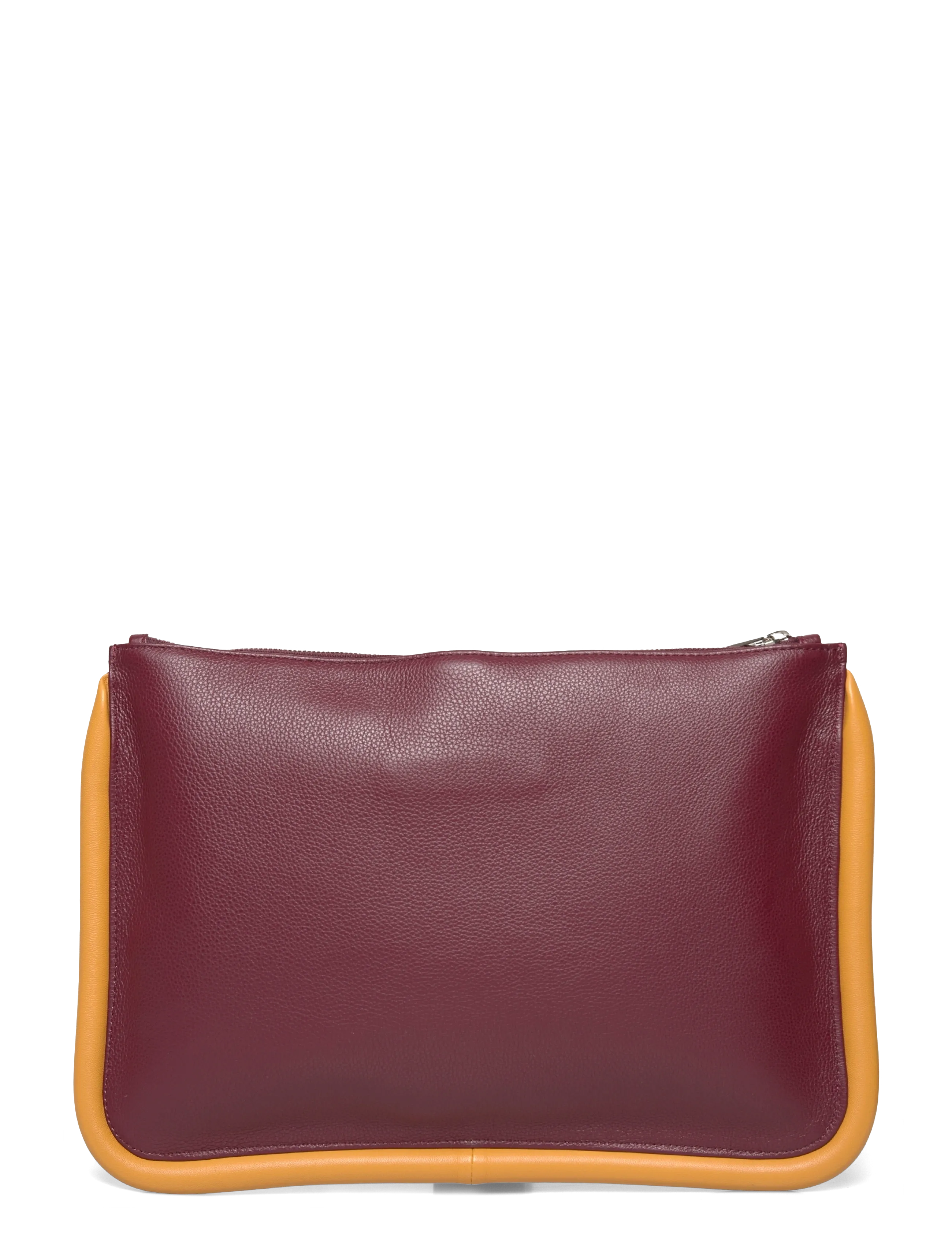 JW Anderson - Large Bumper Leather Pouch - teatrikotid - brown - 1