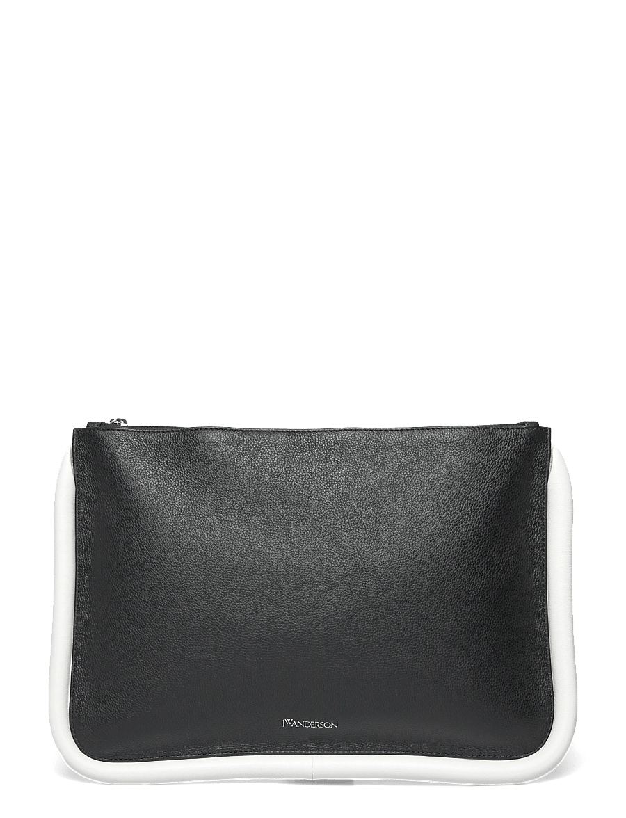 JW Anderson - Large Bumper Leather Pouch - special occasions - black - 0