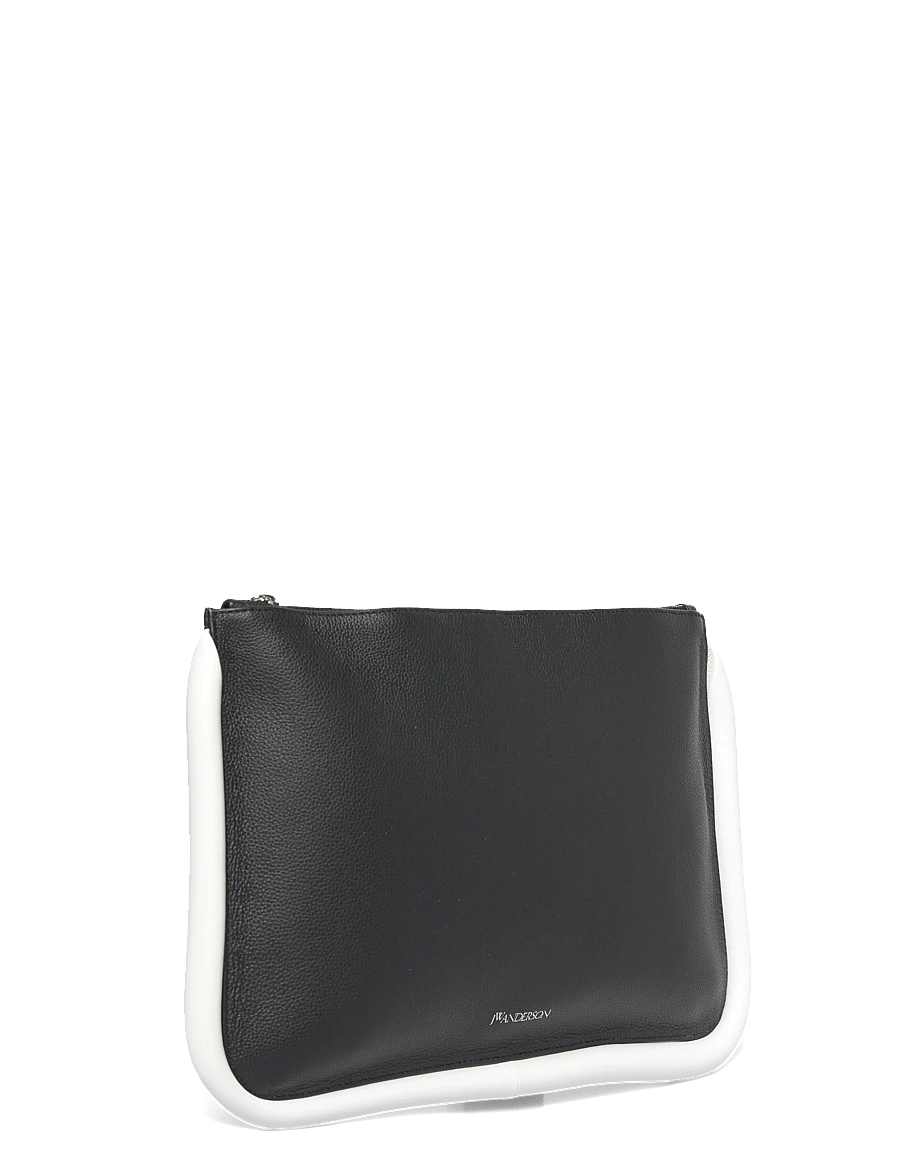 JW Anderson - Large Bumper Leather Pouch - special occasions - black - 2
