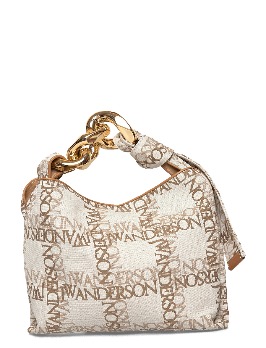 JW Anderson - Small Chain Hobo Bag - shoulder bags - brown - 0