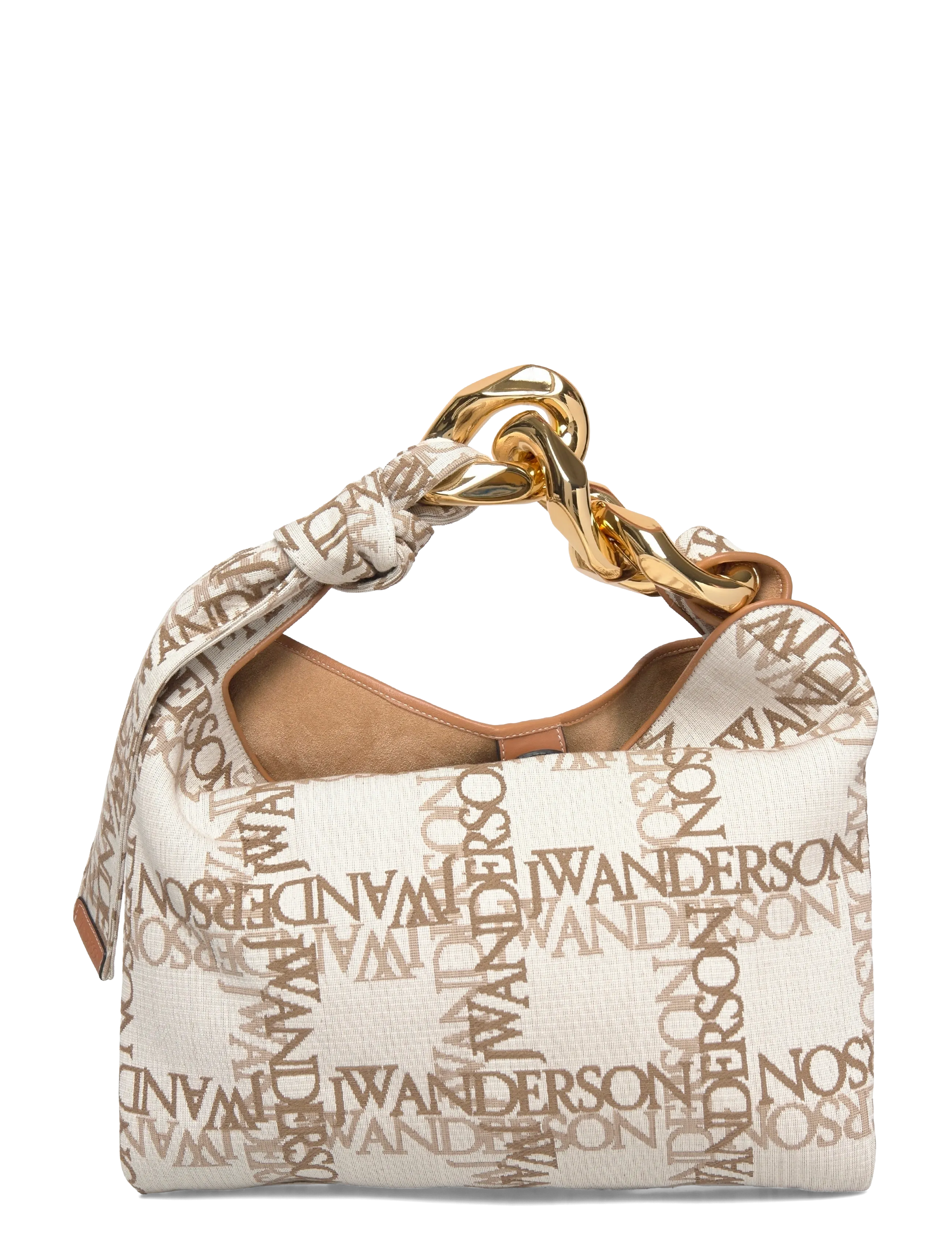 JW Anderson - Small Chain Hobo Bag - töskur - brown - 1