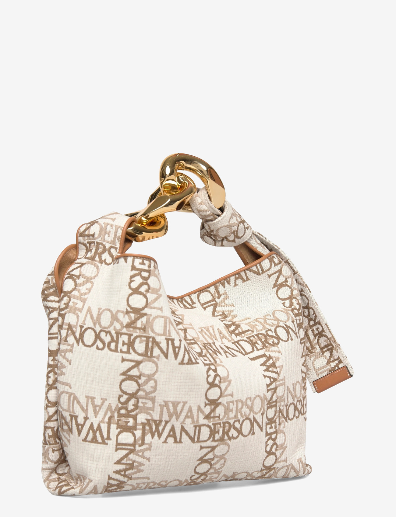 JW Anderson - Small Chain Hobo Bag - shoulder bags - brown - 2